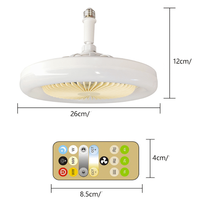 Ventilador de Teto Turbo Led 2 em 1 [ULTRA POTENTE]
