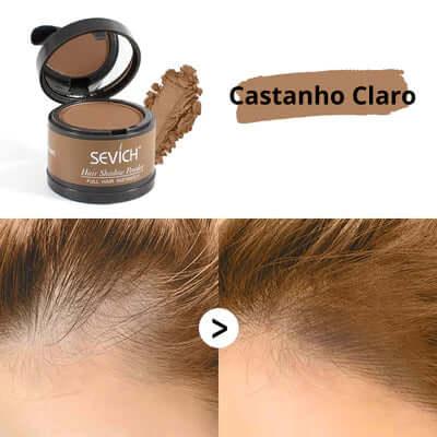 Pó Maquiagem p/ Cabelo à Prova D'água, diga Adeus às Falhas Unissex - SEVÍCH ✅