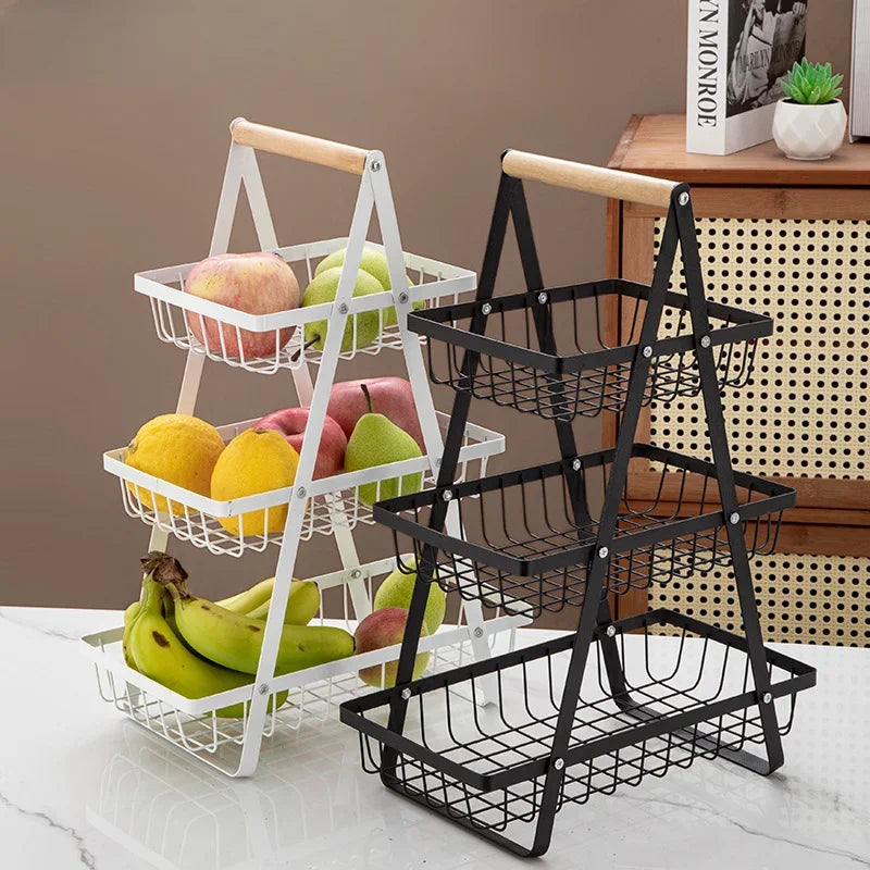 Cesta de Fruta 2 Andares Fruteira de Mesa