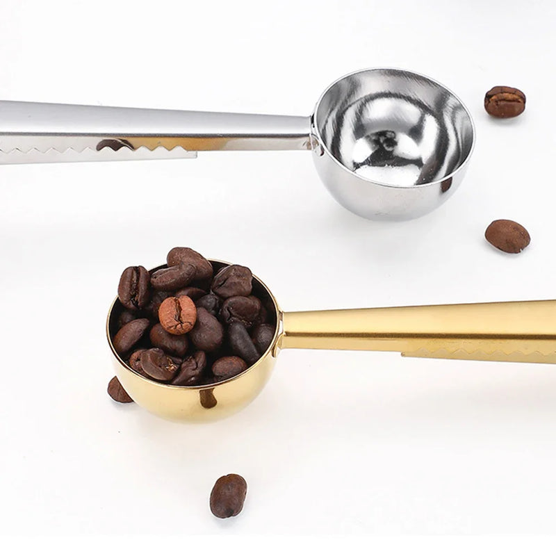 Colher para Café com Presilha Inox Prendedor de Embalagem