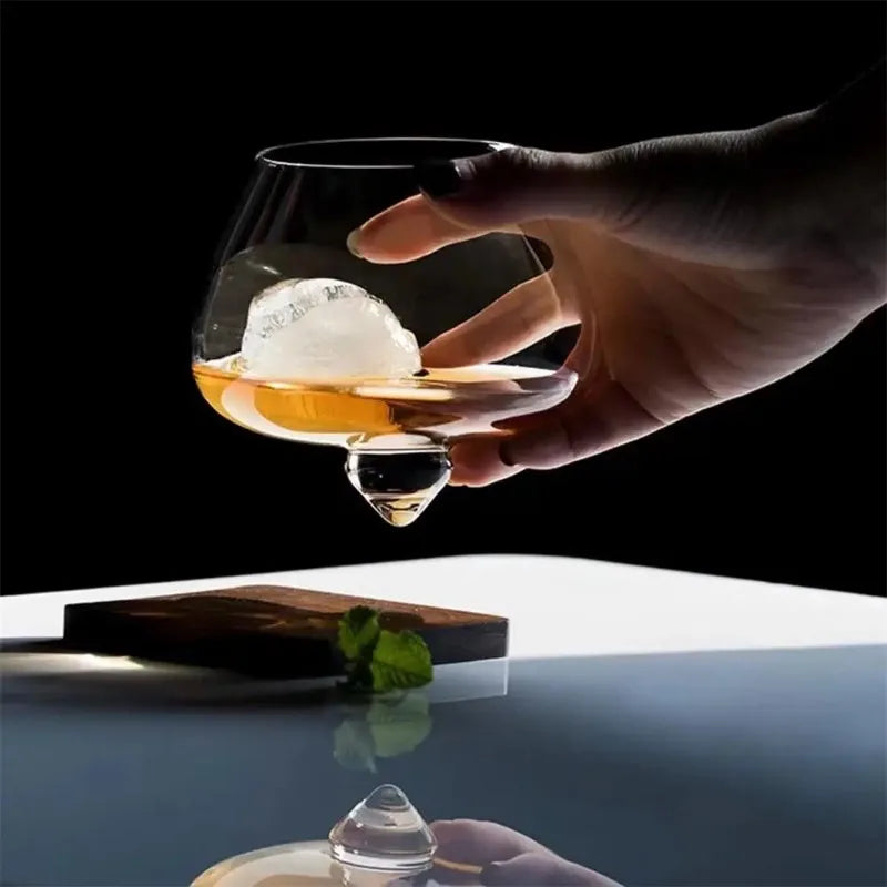 Copo de Whisky Cristal Barriga Rotativo