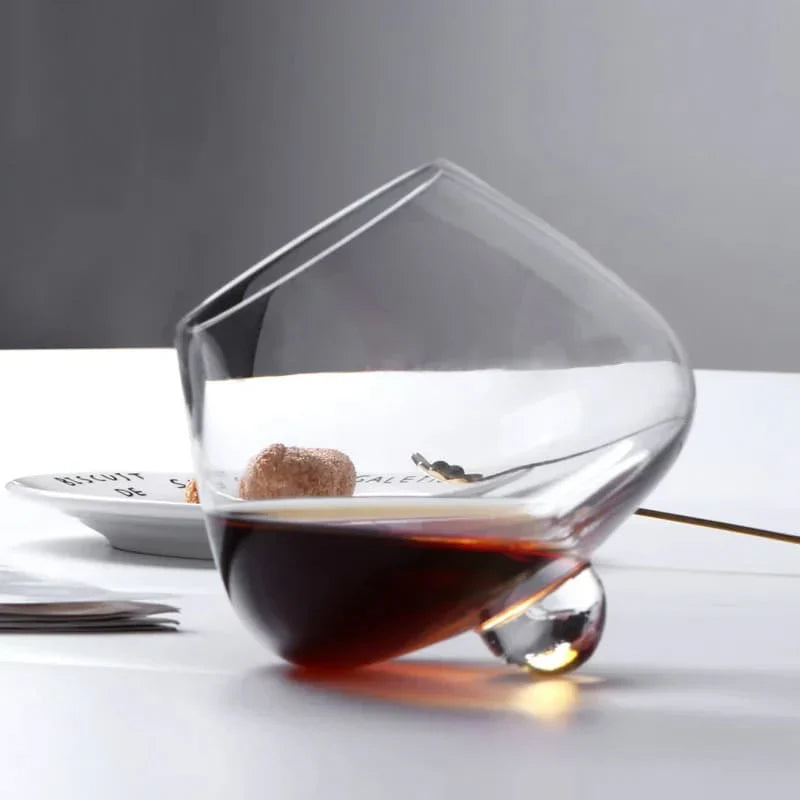 Copo de Whisky Cristal Barriga Rotativo