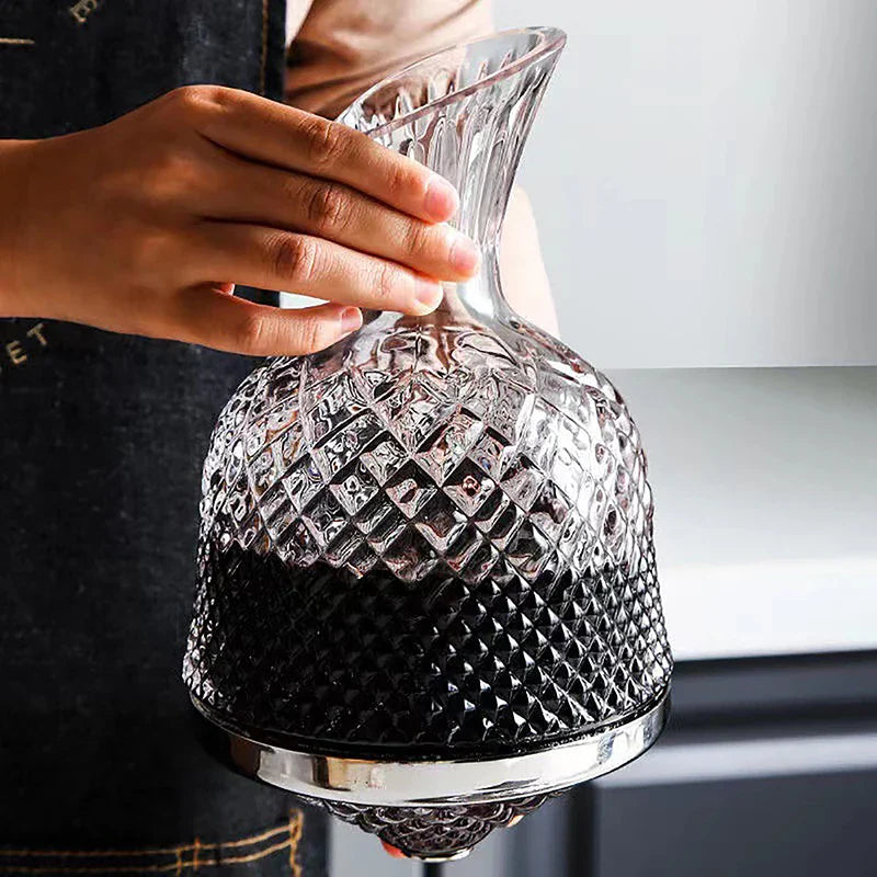 Decanter de Vinho Recipiente de Vidro Cristal Decantador