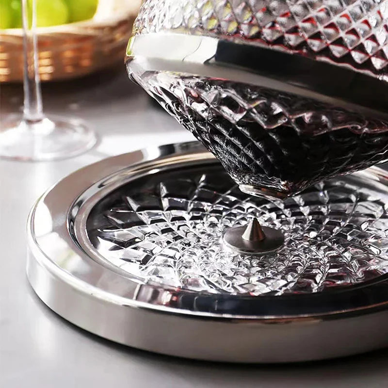 Decanter de Vinho Recipiente de Vidro Cristal Decantador