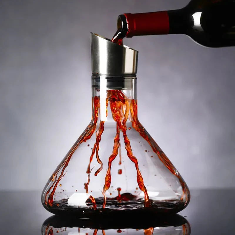 Decanter de Vinho Vidro Iceberg Aerador