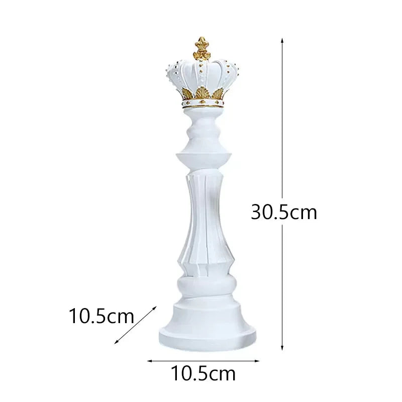 Decoração de Mesa Resina Estátua Peças de Xadrez