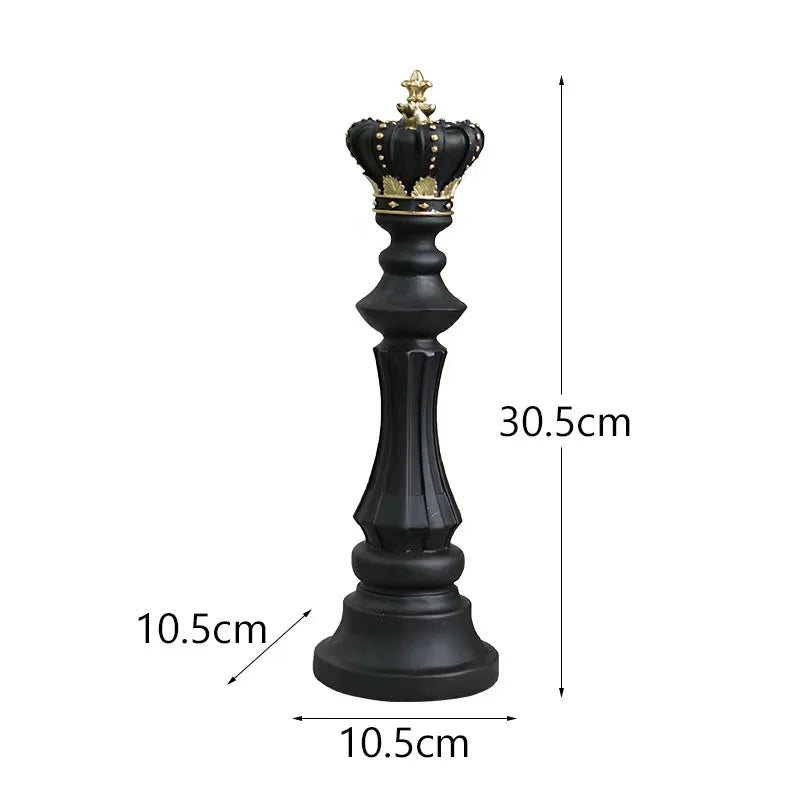 Decoração de Mesa Resina Estátua Peças de Xadrez