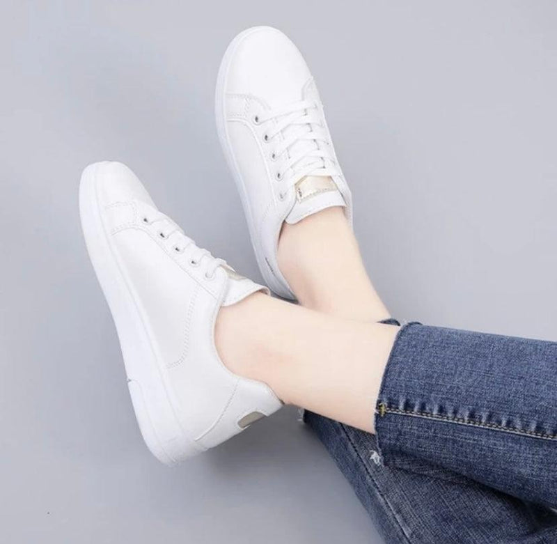 Tênis Branco Casual Feminino Ortopédico - Maisa
