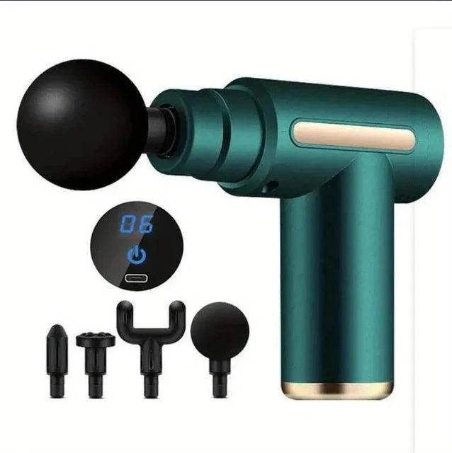Pistola Massageadora Elétrica Relax 4 em 1 - Profissional Massageador Muscular