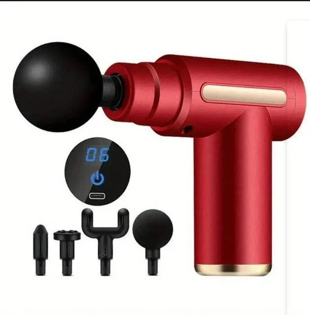Pistola Massageadora Elétrica Relax 4 em 1 - Profissional Massageador Muscular