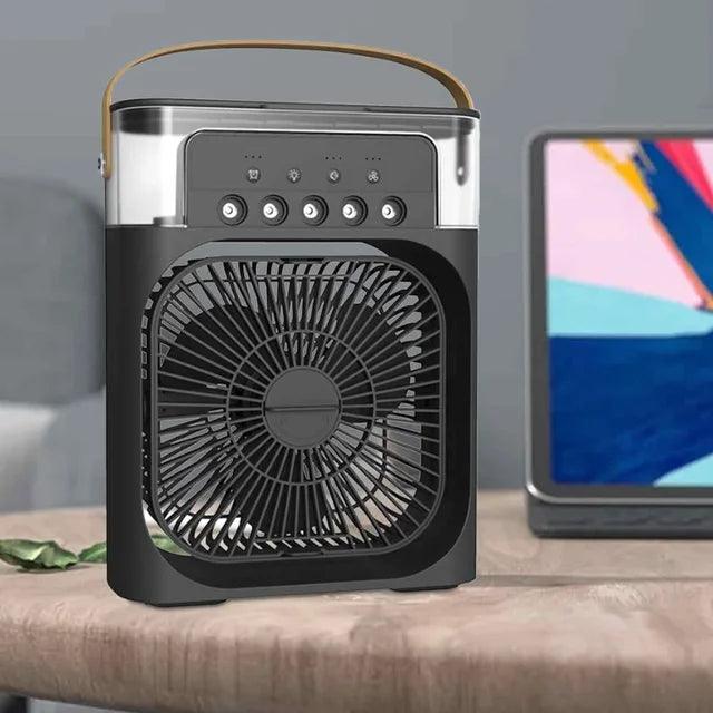 Mini Ar Condicionado e Umidificador Portátil 4 em 1 Fresh Wind