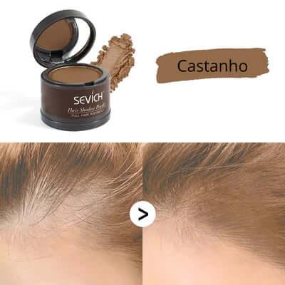Pó Maquiagem p/ Cabelo à Prova D'água, diga Adeus às Falhas Unissex - SEVÍCH ✅