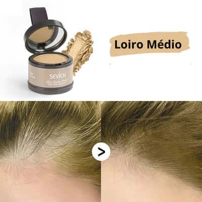 Pó Maquiagem p/ Cabelo à Prova D'água, diga Adeus às Falhas Unissex - SEVÍCH ✅