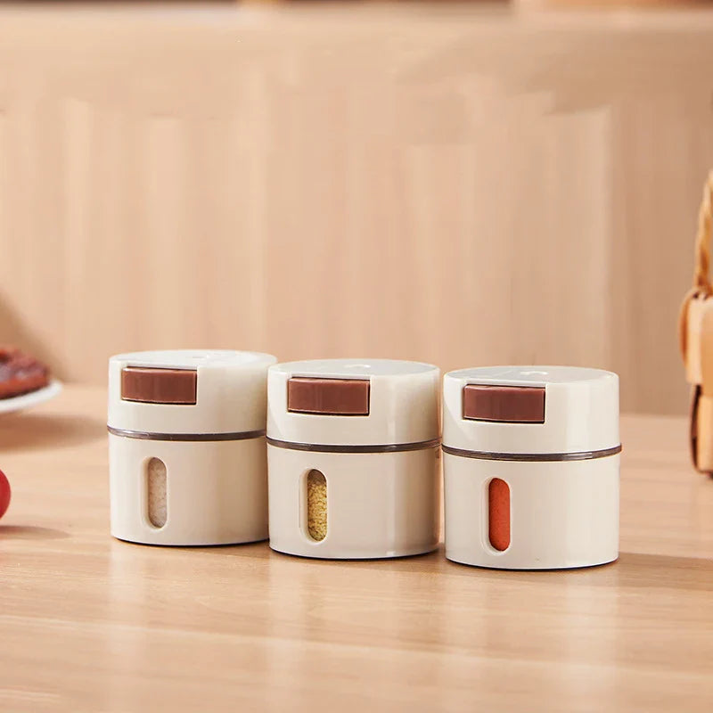 Kit 6 Porta Temperos e Condimentos de Parede Magnético com Dosador