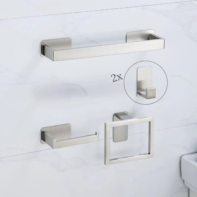 Kit Acessórios para Banheiro de Aço Inox 5 Peças