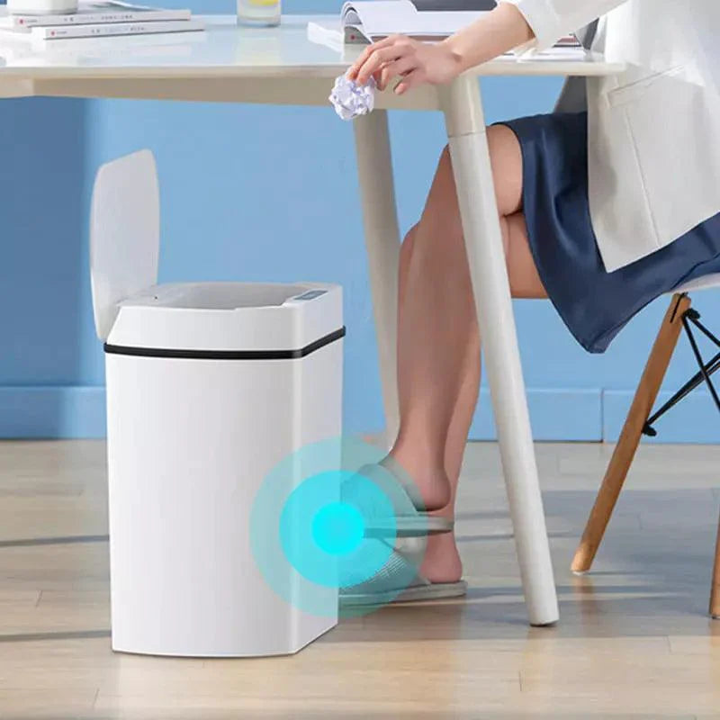 Lixeira para Banheiro e Cozinha Automática com Sensor 13L
