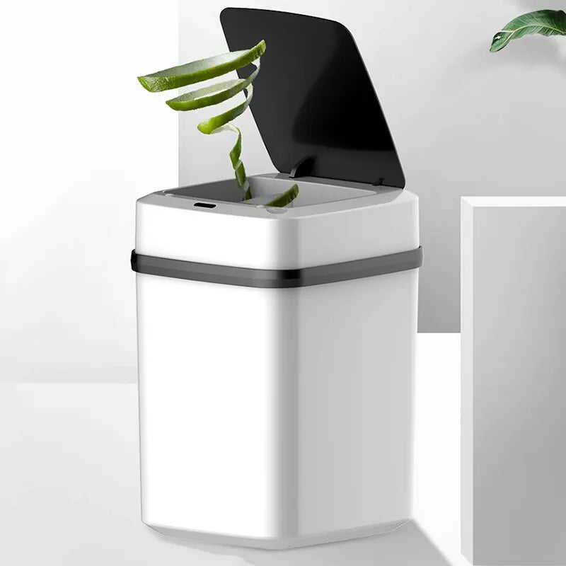Lixeira para Banheiro e Cozinha Automática com Sensor 13L