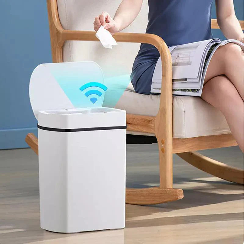Lixeira para Banheiro e Cozinha Automática com Sensor 13L