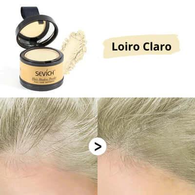 Pó Maquiagem p/ Cabelo à Prova D'água, diga Adeus às Falhas Unissex - SEVÍCH ✅