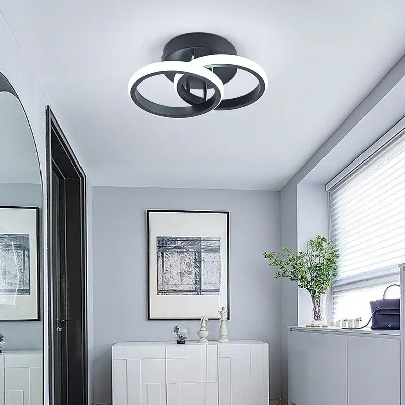Luminária de Teto LED com Design Circular Para Quarto e Sala