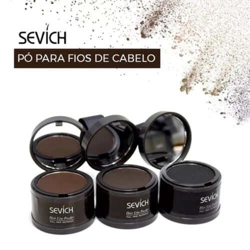 Pó Maquiagem p/ Cabelo à Prova D'água, diga Adeus às Falhas Unissex - SEVÍCH ✅