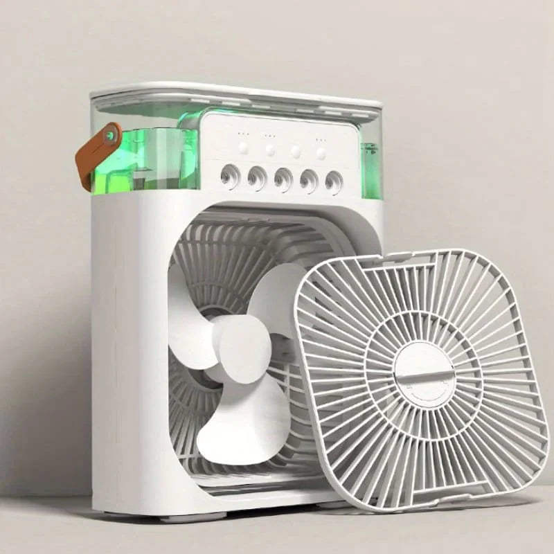Mini Ventilador e Umidificador Portátil