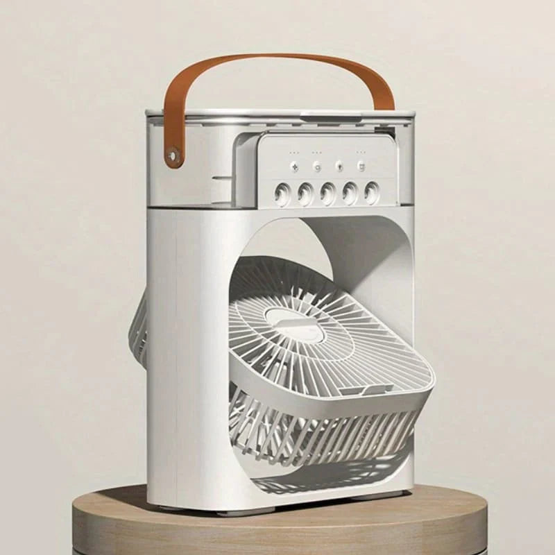 Mini Ventilador e Umidificador Portátil