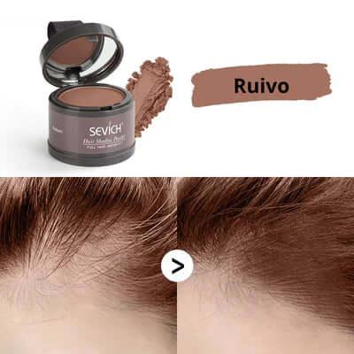Pó Maquiagem p/ Cabelo à Prova D'água, diga Adeus às Falhas Unissex - SEVÍCH ✅