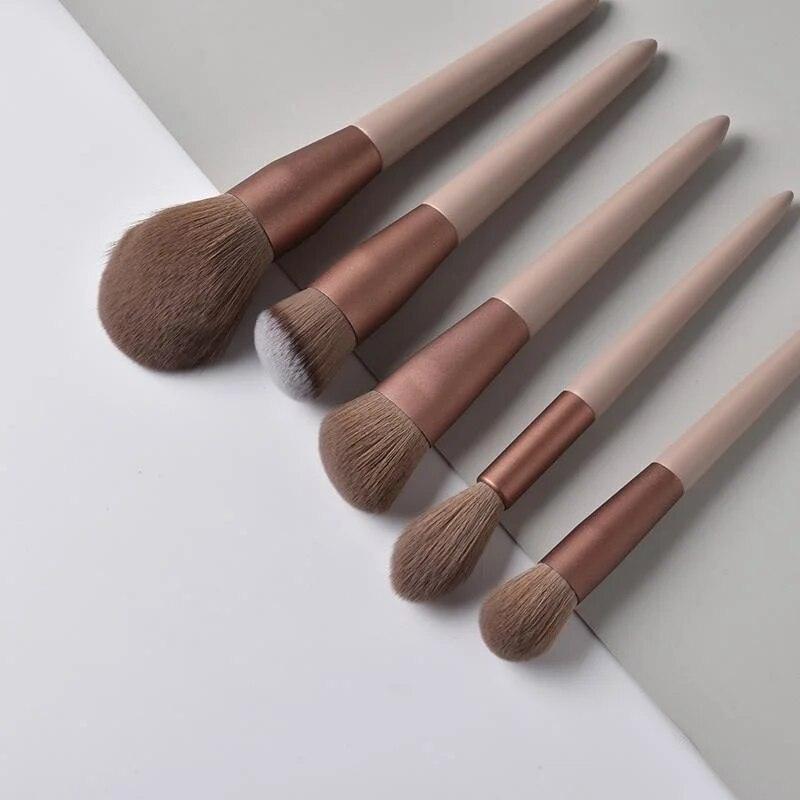 Kit de 13 pincéis para maquiagem + Brinde bag de veludo