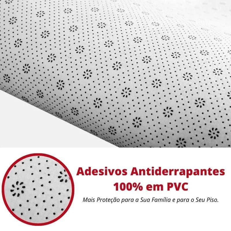 Tapete Felpudo Cinza Escuro Mescla Antiderrapante para Sala