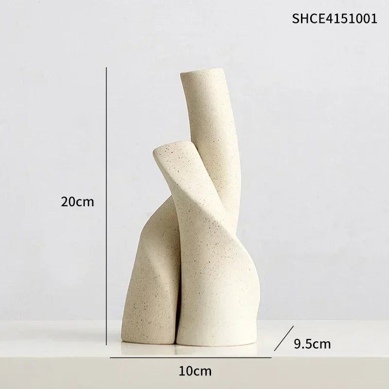 Vaso de Cerâmica Decorativo Fosco