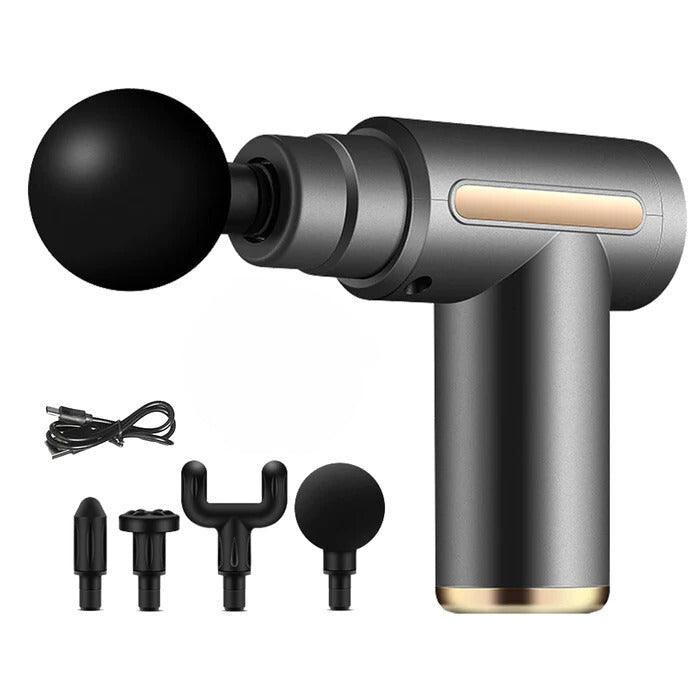 Pistola Massageadora Elétrica Relax 4 em 1 - Profissional Massageador Muscular